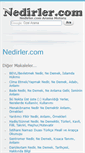 Mobile Screenshot of nedirler.com