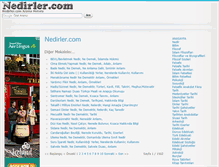 Tablet Screenshot of nedirler.com